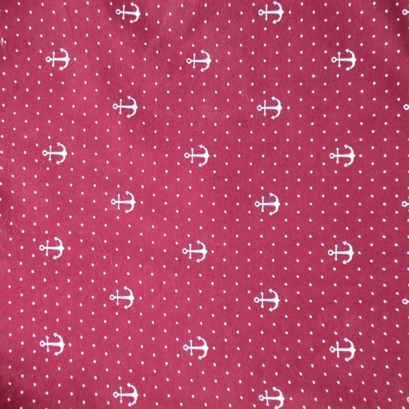 Gentlemen's‎ Outfitters Anchor Polka Dot Short Sleeve Button Down Shirt Maroon L - Picture 4 of 9